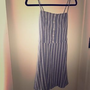 Hollister Blue and White Striped Dress